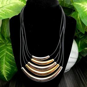 Kiam Family Multi Strand Cord Necklace